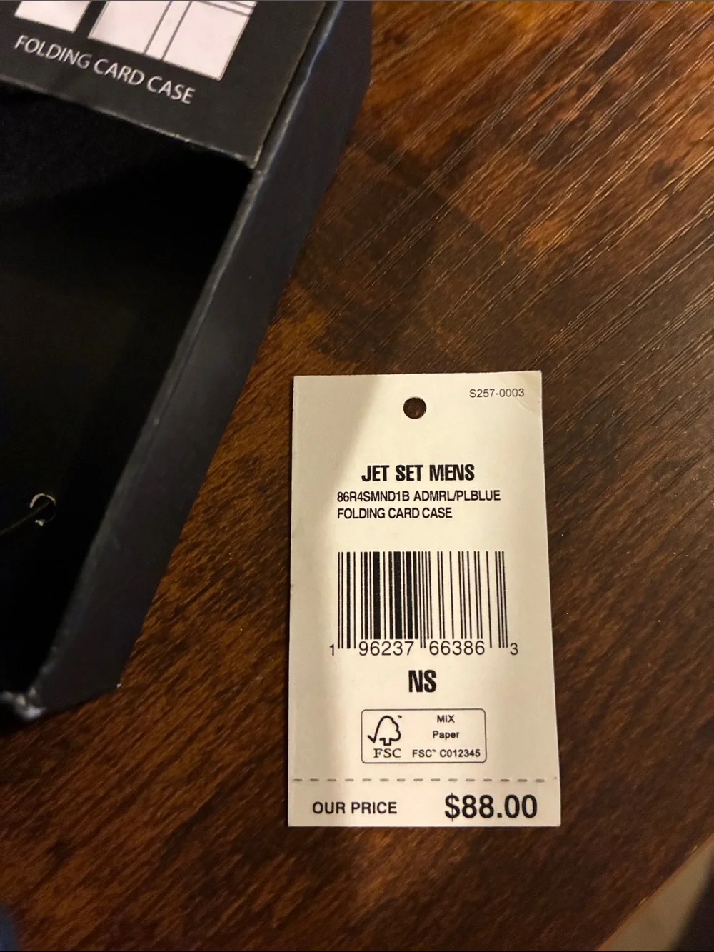 Michael Kors Men’s Black and Gray Folding Card Case